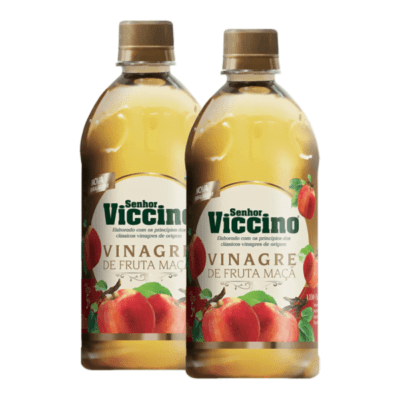 kit 2 Vinagres de Maçã Senhor Viccino - amendoeiraorganica.com.br