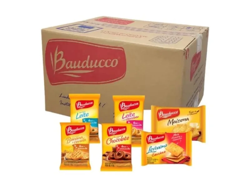 Kit Biscoitos Bauducco em sachê - Escolha os sabores 150 Unidades