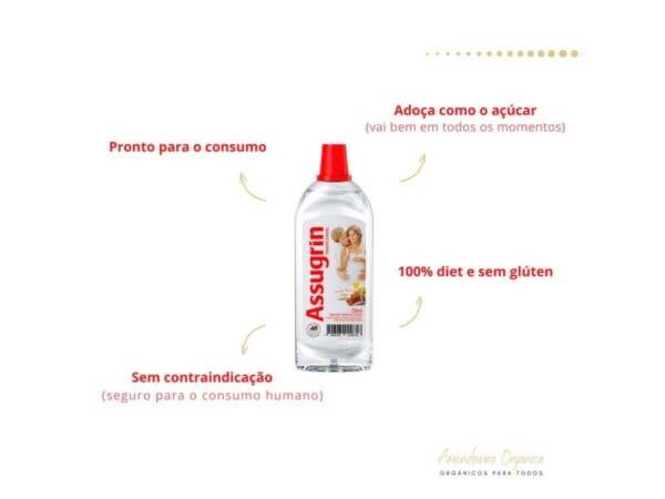 Adoçante Dietético Líquido 200ml - Assugrin - Image 3