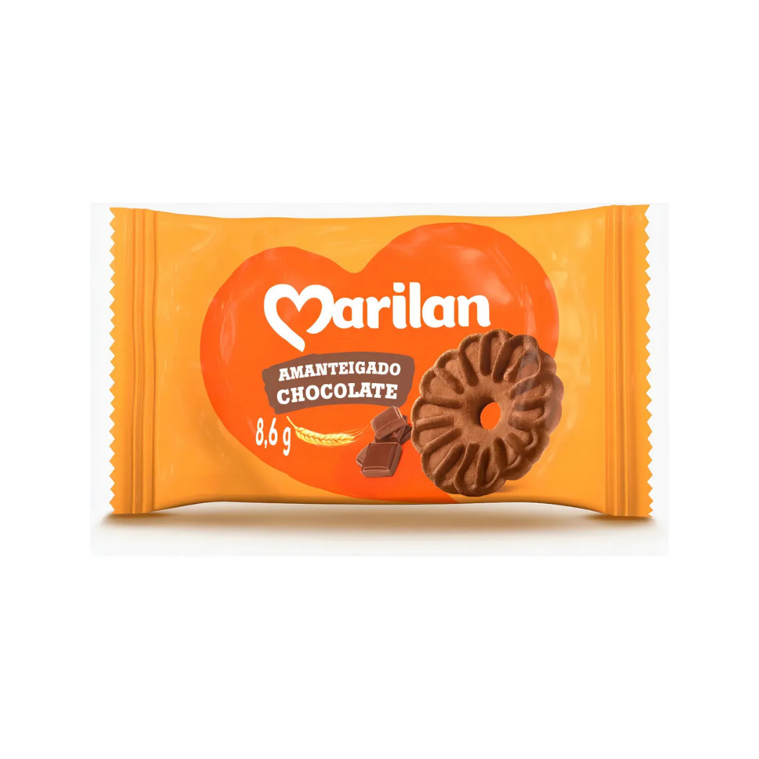Biscoito Chocolate Marilan Amanteigado Em Sache 8g - 200 Un