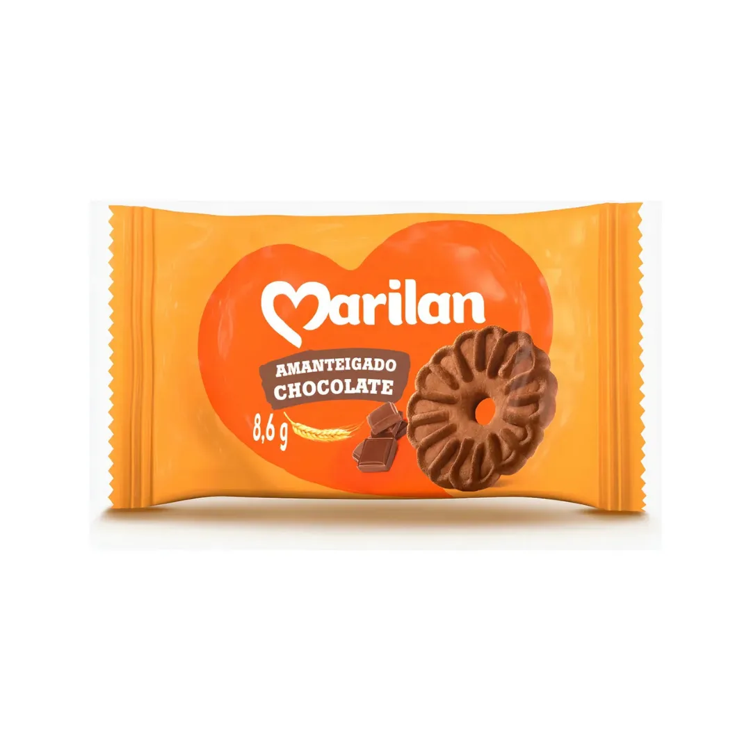 Biscoito Chocolate Marilan Amanteigado Em Sache 8g - 200 Un