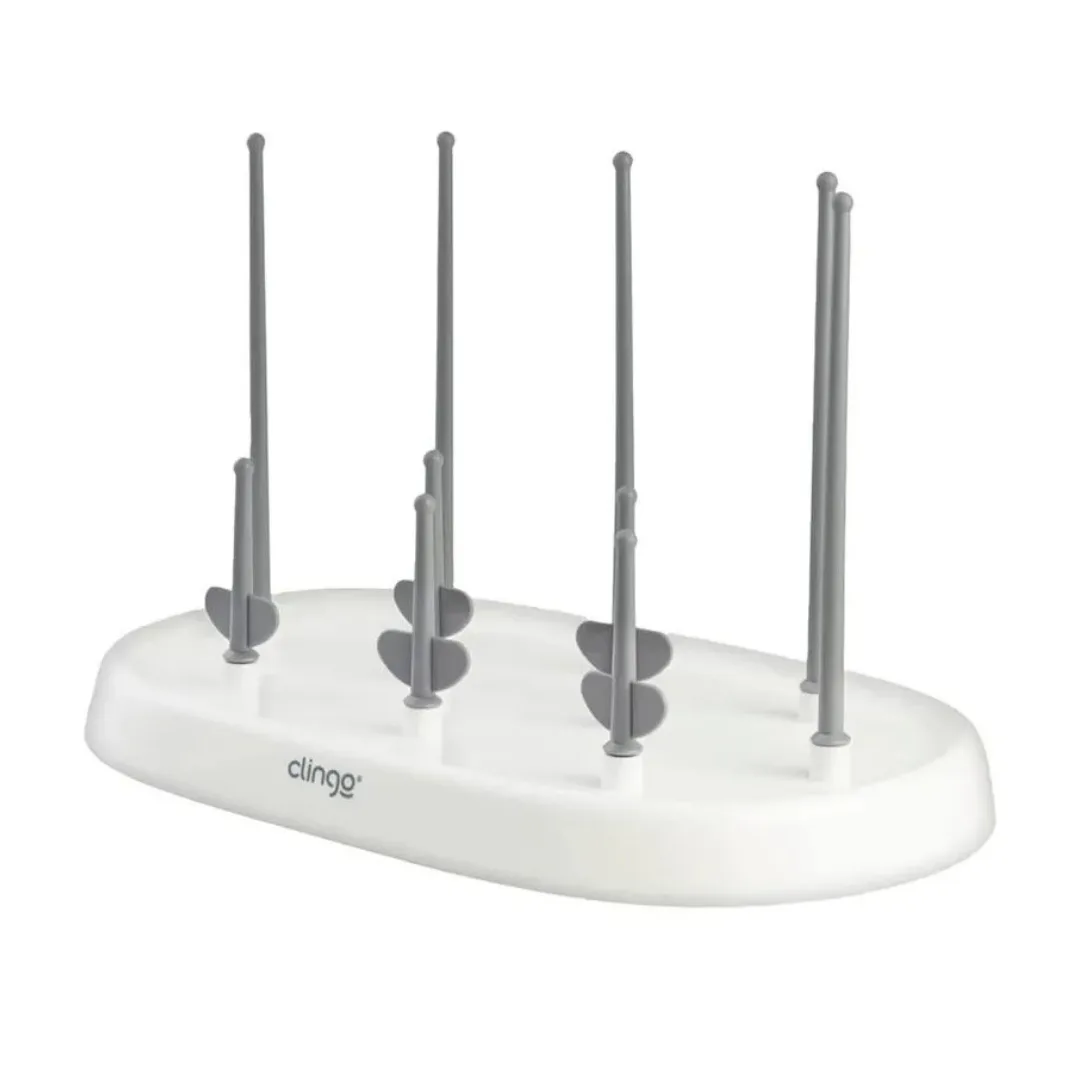 Escorredor De Mamadeiras Cinza Secagem Rápida Livre - Clingo