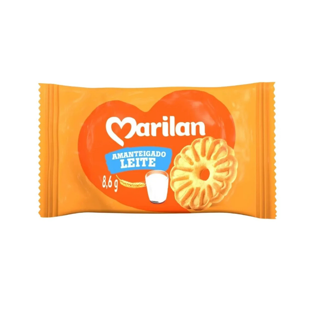 Biscoito Leite Sachê 8,6g 200 Unidades | Marilan